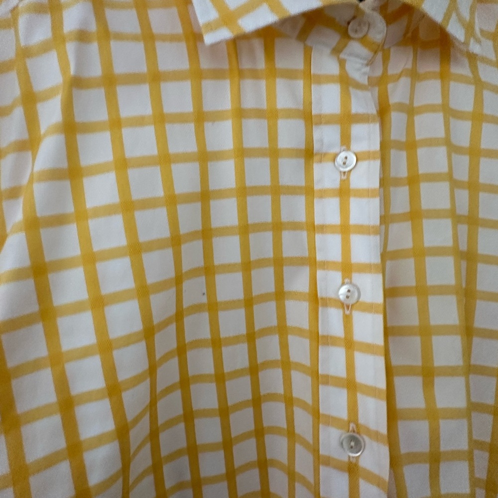 Faconnable shirt Faconnanle Women’s Shirt Yellow Checkered Women’s Shirt… - Picture 4 of 5